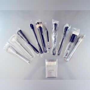 NYX Assortment of 11 Makeup Brushes NWOT